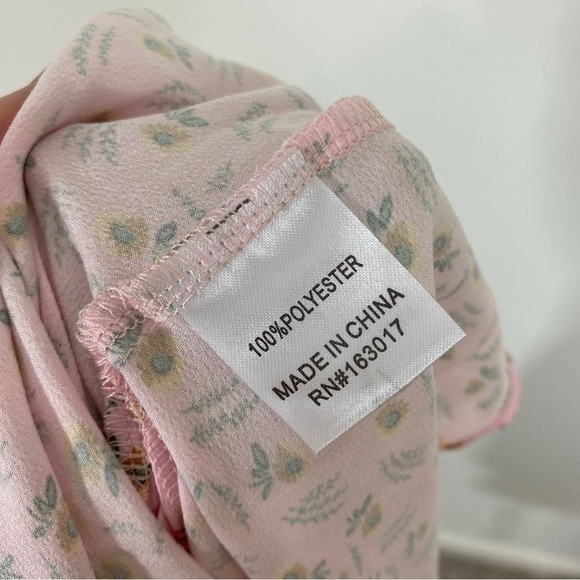 Princess Polly NWT US 8‎ Myron Pink Floral Slip Dress Satin Mini - Picture 10 of 13